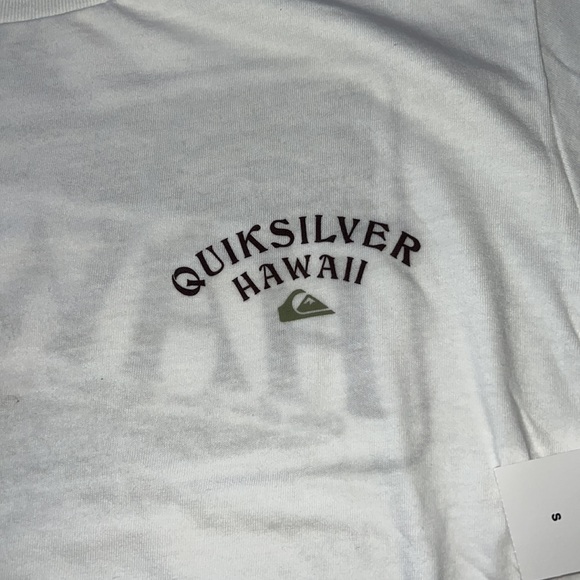 🔥Quiksilver HI Hero T-Shirt - White NWT - Picture 4 of 5